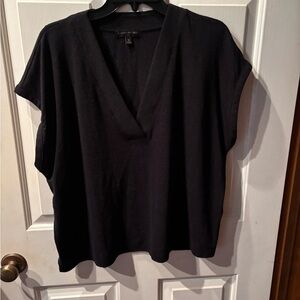 Banana Republic Black V-Neck Blouse